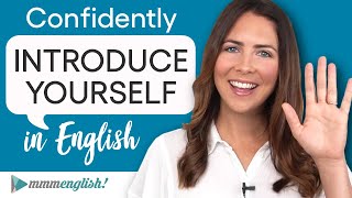 Tell me about yourself Introduce yourself in English with EASE [upl. by Naujtna]