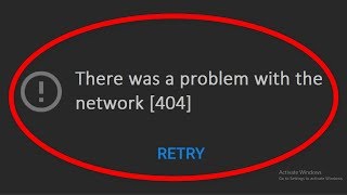 How To Fix There Was A Problem With The Network Error Code 404  Youtube Problem [upl. by Haroppiz]