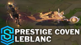 Prestige Coven LeBlanc Skin Spotlight  PreRelease  League of Legends [upl. by Werna249]