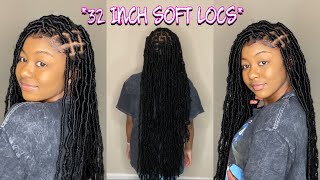 Tutorial  Extended 32” Soft Locs Tutorial [upl. by Terbecki]