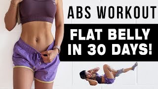 10 Mins ABS Workout To Get FLAT BELLY IN 30 DAYS  FREE WORKOUT PROGRAM [upl. by Cymbre64]