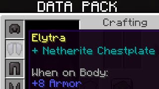 Armored Elytra  116118 Data Pack [upl. by Ees]