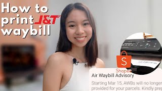 How To Print JampT Waybill On Shopee 5 EASY STEPS  Using Normal Printer amp Bond Paper Ericka Javate [upl. by Colson344]