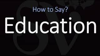 How to Pronounce Education CORRECTLY Meaning amp Pronunciation [upl. by Jermain]