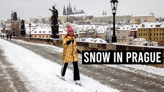 What Prague Looks Like Under Snow  Timelapse Guide [upl. by Claudelle]