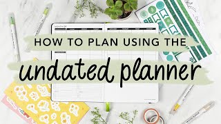 How To Use The Passion Planner Undated Planner [upl. by Nnylrahc206]