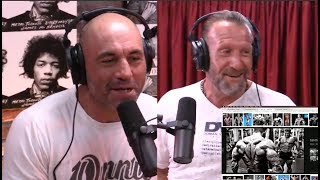 Dorian Yates Looks at His Old Bodybuilding Pictures  The Joe Rogan Experience [upl. by Adyan]