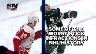 Five of the worst stick incidents in NHL history [upl. by Nami]