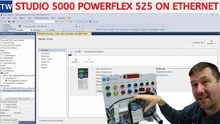 Add a Powerflex 525 drive to a Controllogix Compactlogix over Ethernet [upl. by Lap]