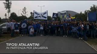 Tifosi atalantini in partenza per Zagabria [upl. by Sheaff]