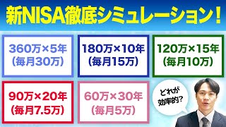 【完全版】新NISAの積立期間・金額をシミュレーションで徹底解説！ [upl. by Suzi]