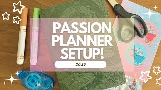 2025 Passion Planner Setup Just a little late 😅 [upl. by Eimam]