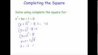 Completing the Square  Corbettmaths [upl. by Nageem]