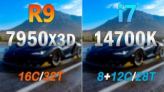 Ryzen 9 7950X3D vs i7 14700K  How much difference [upl. by Irec]