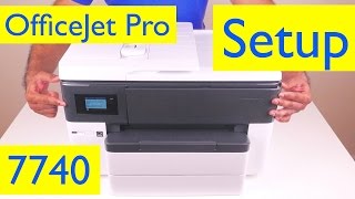 HP OfficeJet Pro 7740 Unboxing and Setup  Wireless Wide Format AllinOne Printer [upl. by Duleba]