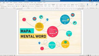 Como crear un mapa mental en WORD [upl. by Ahsaekal713]