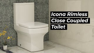 Icona Rimless Close Coupled Toilets  Toilets in Uk I Royal Bathrooms [upl. by Rubenstein615]