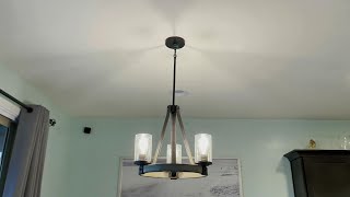 How to Install Kichler 3Light Chandelier [upl. by Atnom]