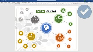 COMO CREAR UN MAPA MENTAL EN WORD [upl. by Ammann]