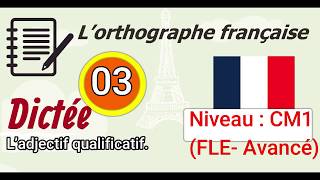 L’orthographe française  Dictée Avancé  03 [upl. by Odlanar426]