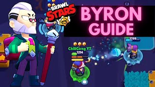 BYRON Quick Guide  BRAWL STARS Beginner Tips [upl. by Idnahr]