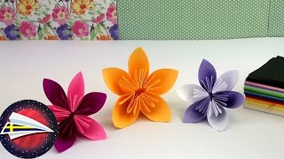 Vik origami blommor  Origami papper dekoration svensk [upl. by Artemisa]