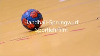 Lehrvideo zum Handball Sprungwurf [upl. by Meridel]