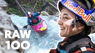 100 Seconds Of Extreme Kayaking  Raw 100 with Nouria Newman [upl. by Aneekat]