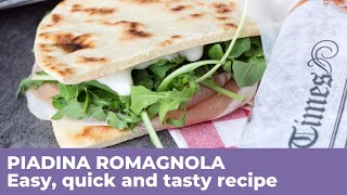 How to make the authentic PIADINA  The queen of Italian street food [upl. by Aibat]