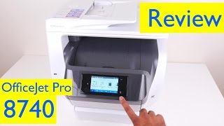 HP OfficeJet Pro 8740 Review  AllinOne Wireless Inkjet Printer [upl. by Nylessoj]