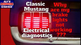 Brake light circuit diagnostics  1967 Ford Mustang [upl. by Ruth]