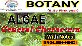 General Characteristics of AlgaeAlgae General FeaturesBSc 1st year [upl. by Rabassa]