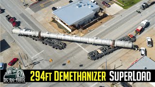 Demethanizer Tower Superload  Lone Star Transportation [upl. by Lister]