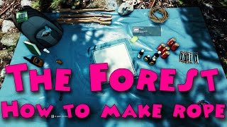 The Forest  How to make rope [upl. by Arramas]