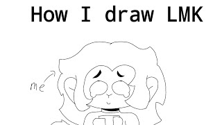 How to draw LMK in my art style TutorialTutoriallegomonkiekid lmktutorial [upl. by Adnuhsat]