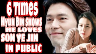 BINJIN6Times when Hyun Bin shows his love for Son Ye Jin in Public 현빈 ❤️손예진 Binjin wedding [upl. by Abad]