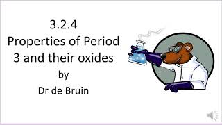 Properties of Period 3 elements and their oxides [upl. by Dygert]