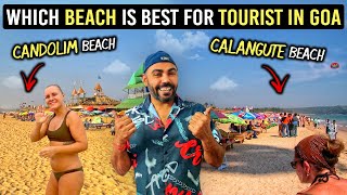 Calangute Beach  Candolim Beach  Goa Tourist Places  Goa Tour Vlog [upl. by Claire]