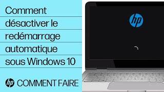 Comment désactiver le redémarrage automatique sous Windows 10  Ordinateurs HP  HP Support [upl. by Philine5]