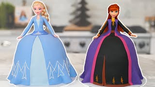 FROZEN 2 PRINCESS Cakes  NERDY NUMMIES [upl. by Notsniw]