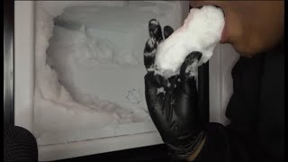 FREEZER FROST  ASMR ICE EATING [upl. by Oicnecserc]