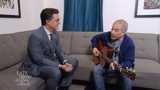 Paul Simon And Stephen Colbert Are Feelin Groovy [upl. by Aman]