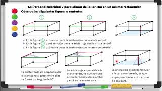 13 PERPENDICULARIDAD Y PARALELISMO DE LAS ARISTAS EN UN PRISMA RECTANGULAR 5º GRADO [upl. by Satterfield204]