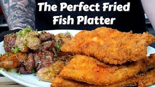 How To Fry Fish Like a Pro Plus My Favorite Potato Recipe Ever  Fathers Day Fish Fry [upl. by Derfla]