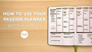 How To Use Your Passion Planner Weekly Layout [upl. by Ellehcrad235]