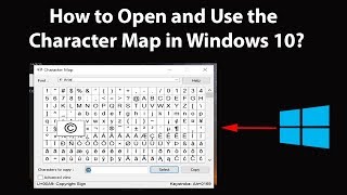 How to Open and Use the Character Map in Windows 10 [upl. by Niamjneb906]