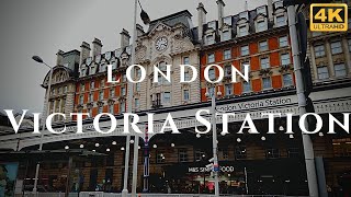 London Victoria Station Walk Through England 4K [upl. by Irahc]