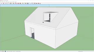 Een simpel huisje in Sketchup [upl. by Dunkin]