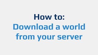 How to Download a world from your server [upl. by Zeke527]