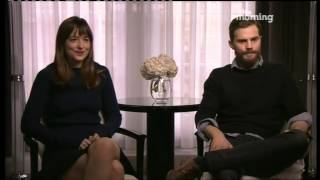 50 Shades  Dakota Johnson and Jamie Dornan interview [upl. by Frasquito523]